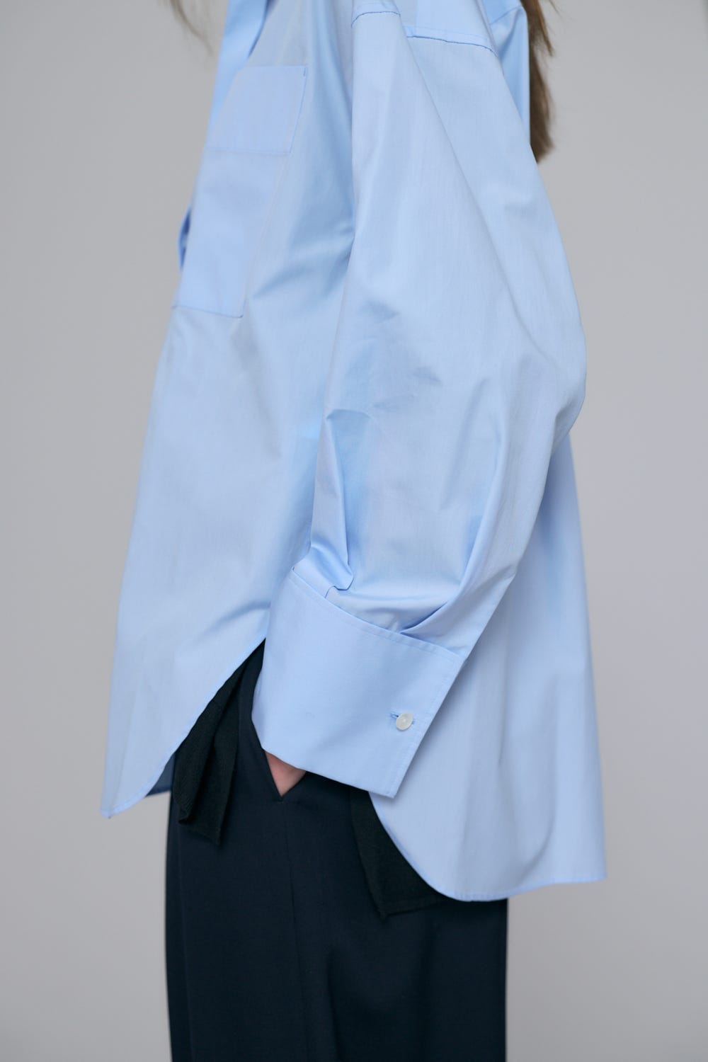 MEN'S SHIRT L/BLU 38