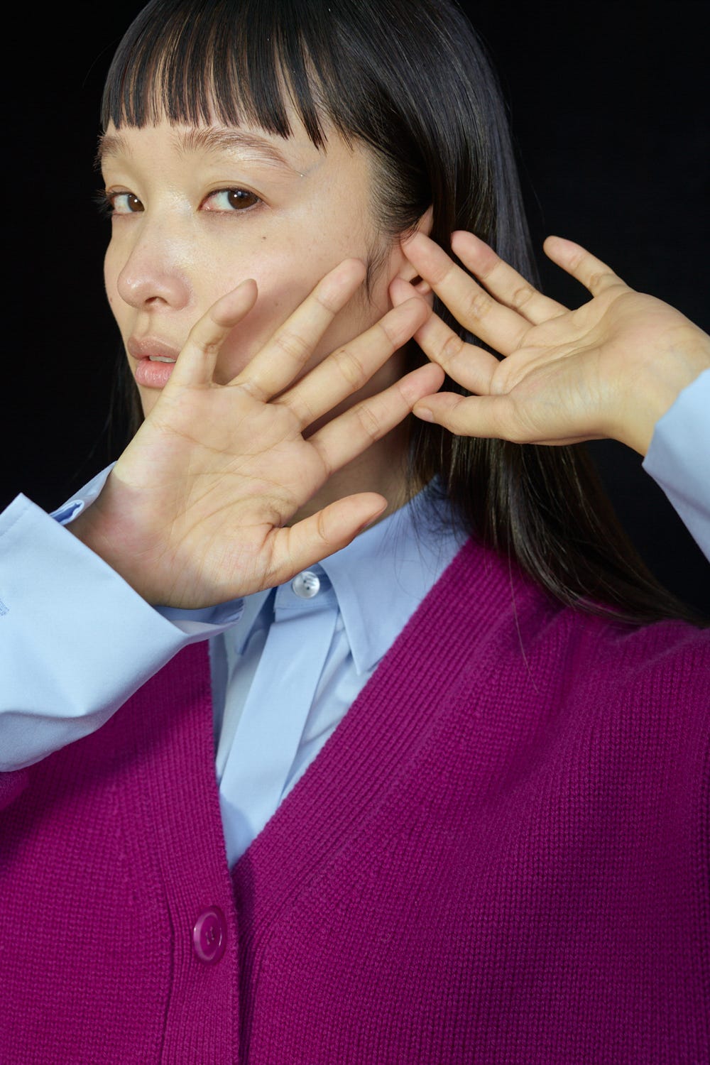 MEN'S SHIRT L/BLU 38