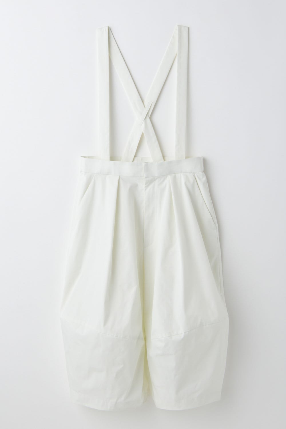 BERMUDA OVERALLS WHT 36