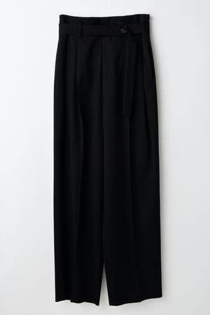 エンフォルド BEAMUDA TROUSERS ブラック BEAMUDA TROUSERS｜36｜BLK｜TROUSERS｜|ENFÖLD OFFICIAL ONLINE