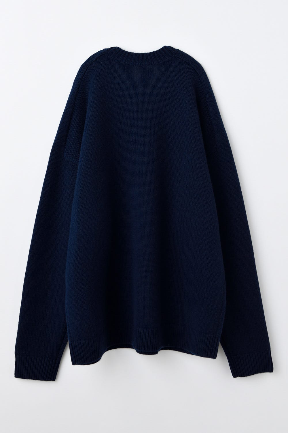 CREW-NECK PULLOVER D/NVY 38