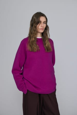 CREW-NECK PULLOVER｜38｜D/PNK｜KNIT WEAR｜|ENFÖLD OFFICIAL ONLINE