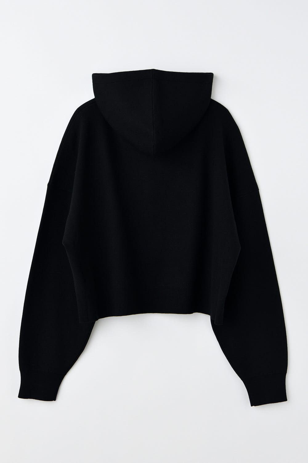CROPPED HOODED PULLOVER｜38｜BLK｜KNIT WEAR｜|ENFÖLD