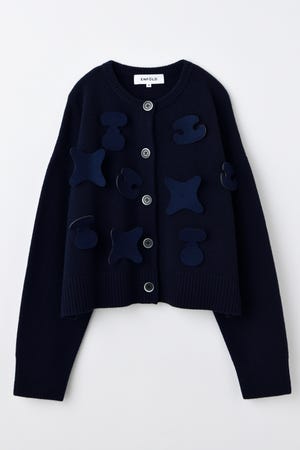 2023SS エンフォルド DOUBLE FACE CARDIGAN 青 2023SS エンフォルド DOUBLE FACE CARDIGAN 青 - メルカリ