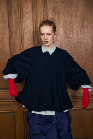 BALLOON KNIT PULLOVER