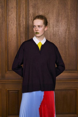 HIGH-GAUGE LAYERED-PULLOVER