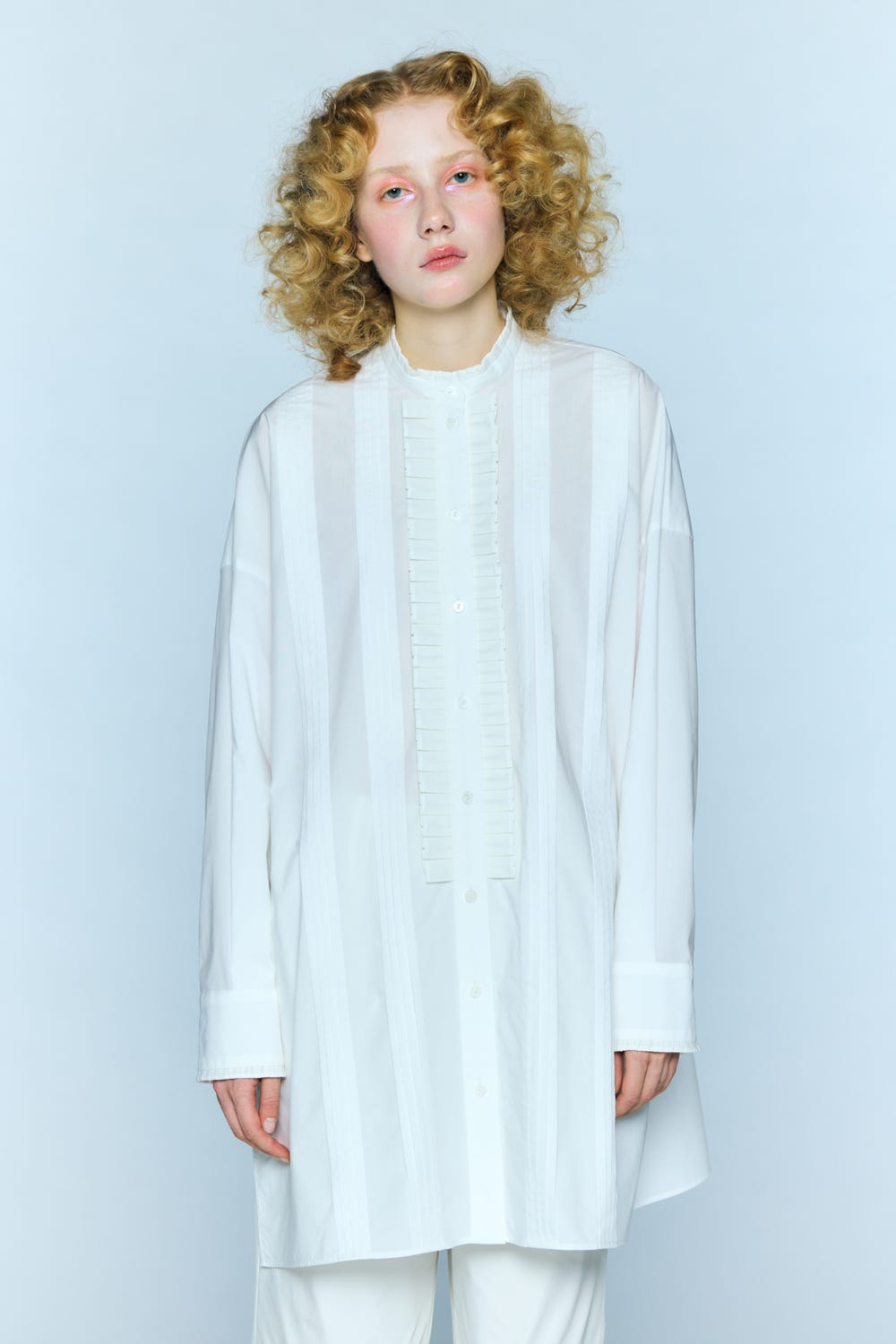 トップス ENFOLD LOOSE SHIRT 300IA230-0801 LOOSE SHIRT｜38｜WHT｜SHIRTS AND BLOUSES｜|ENFÖLD OFFICIAL