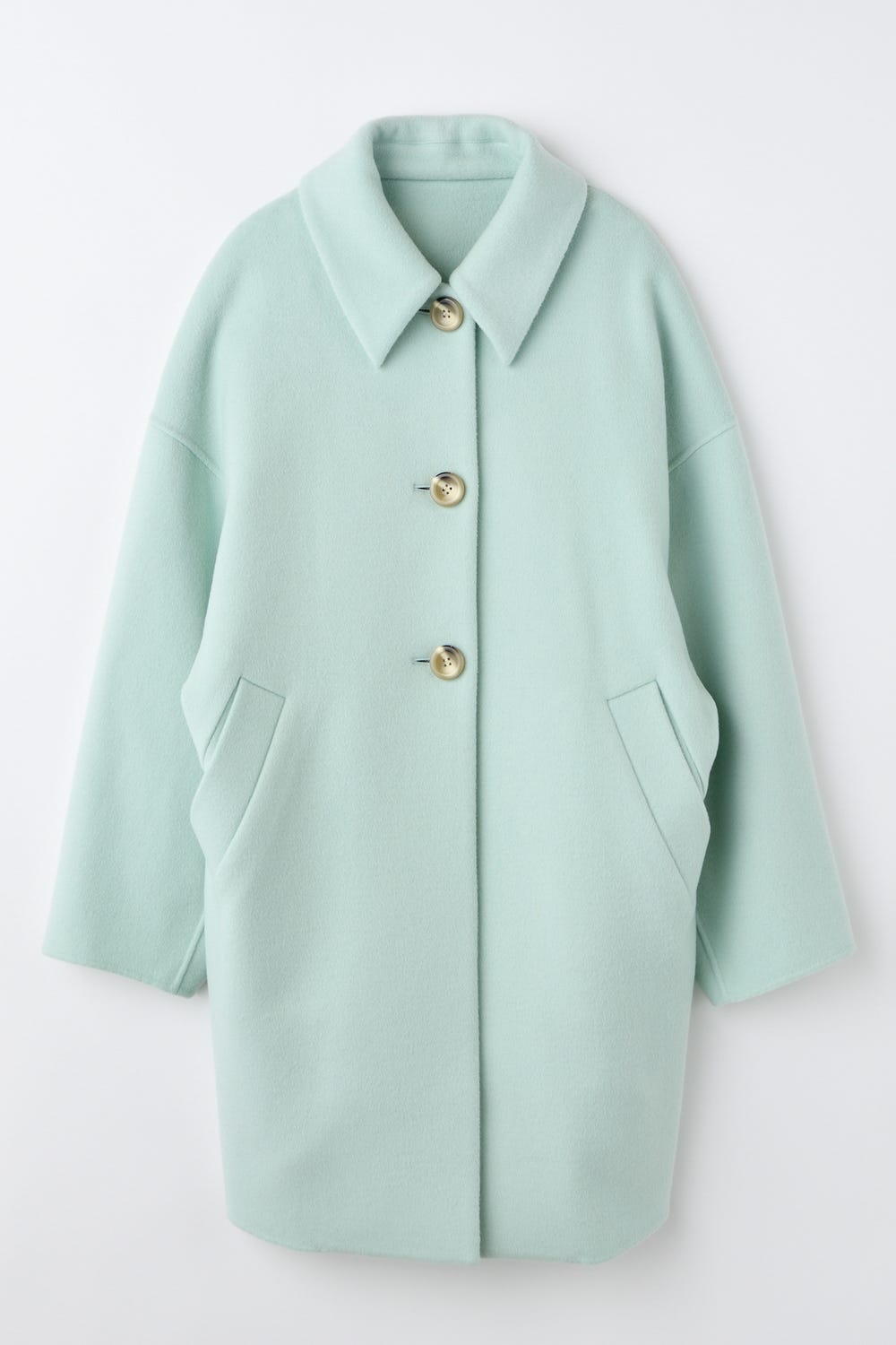 NAPE SOUTIEN-COLLAR COAT L/GRN 38