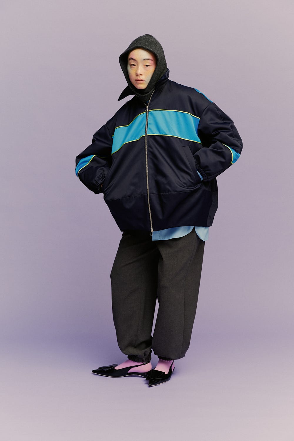 COMBINATION COLER JAKET｜36｜D/NVY｜COAT｜|ENFÖLD OFFICIAL ONLINE