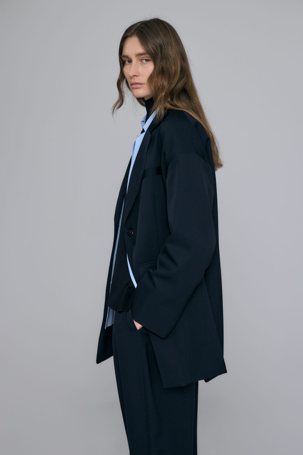 RELAX TAILORED-JACKET BLK 38