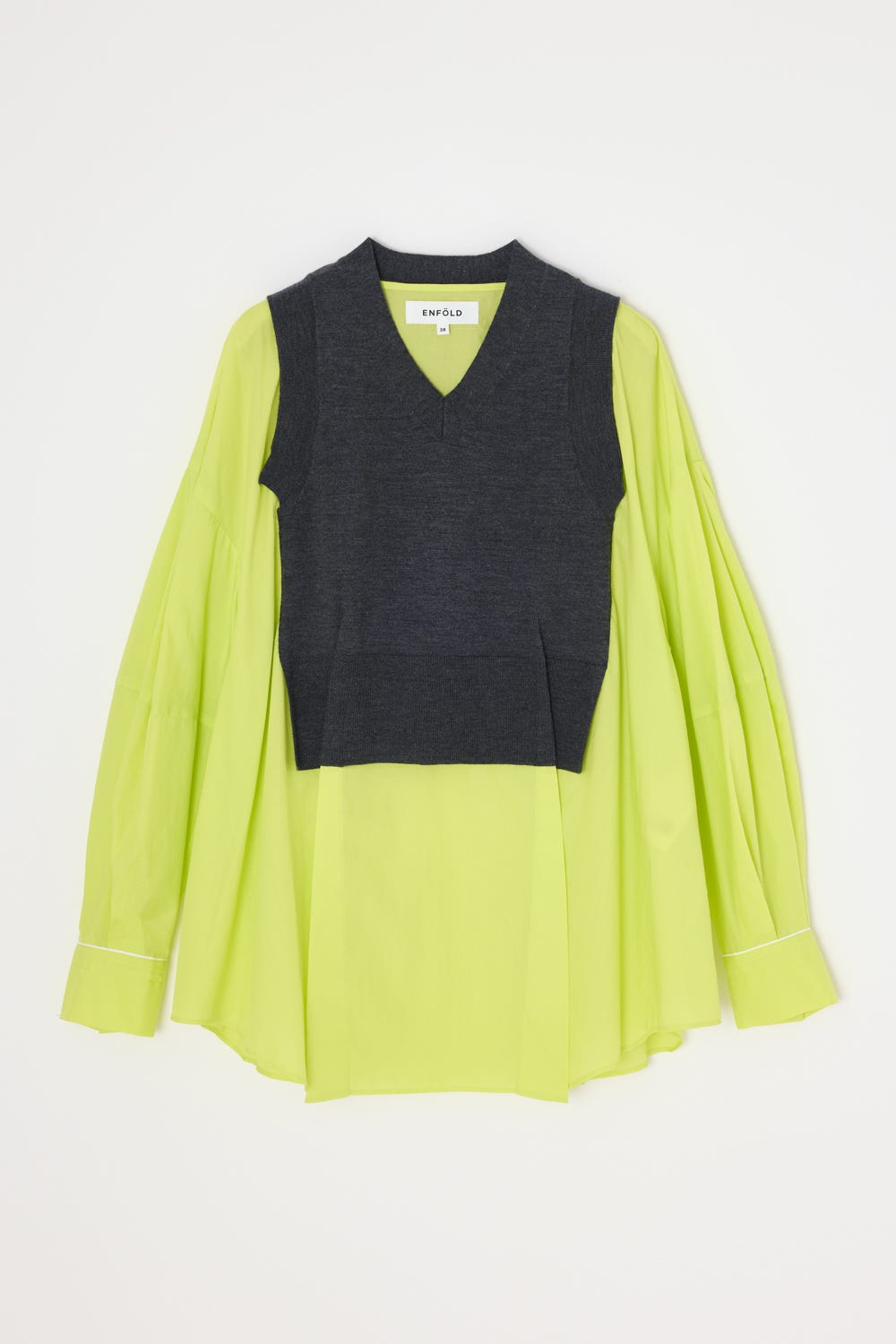 piroyukimatsu エンフォルド LAYERED PULLOVER ENFOLD(エンフォルド)】 FAKE-LAYERED PULLOVER｜PARIGOT ONLINE