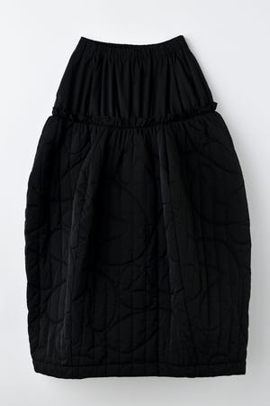 ENFÖLD SEMI-FLARE SKIRT ENFOLD(エンフォルド)｜SEMI-FLARE SKIRT/スカート/ブラック の