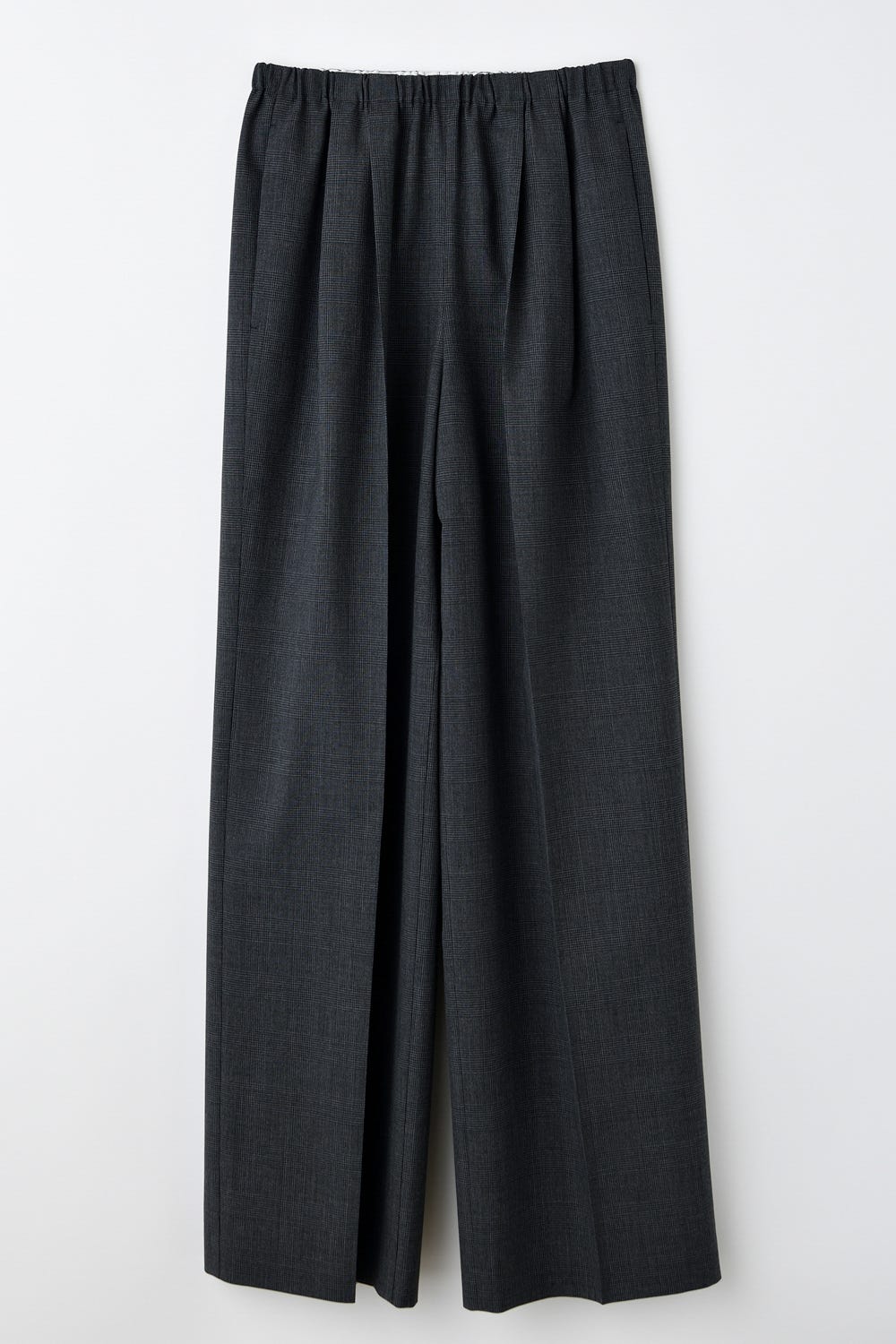 CENTER-PRESS STRIGHT-WIDE-PANTS｜34｜BLK｜TROUSERS｜|ENFÖLD