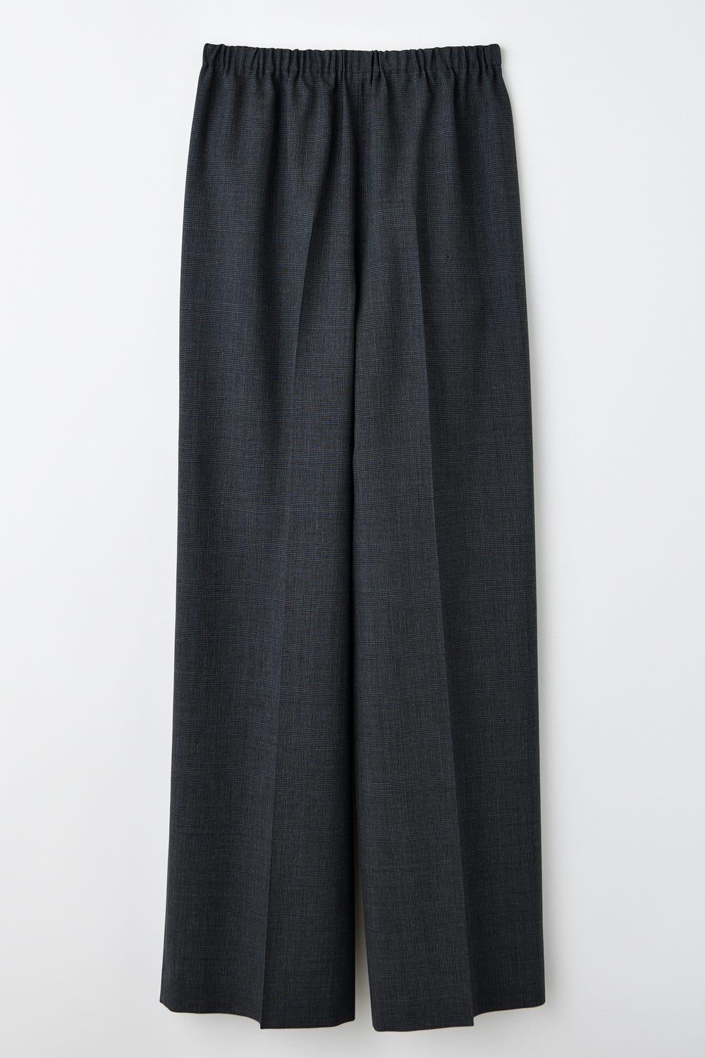 CENTER-PRESS STRIGHT-WIDE-PANTS BLK 38