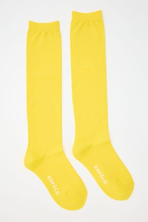 エンフォルド　BASIC SOCKS　新品 楽天ポイント還元】ENFOLD Basic Socks/ソックス (ホワイト, 38