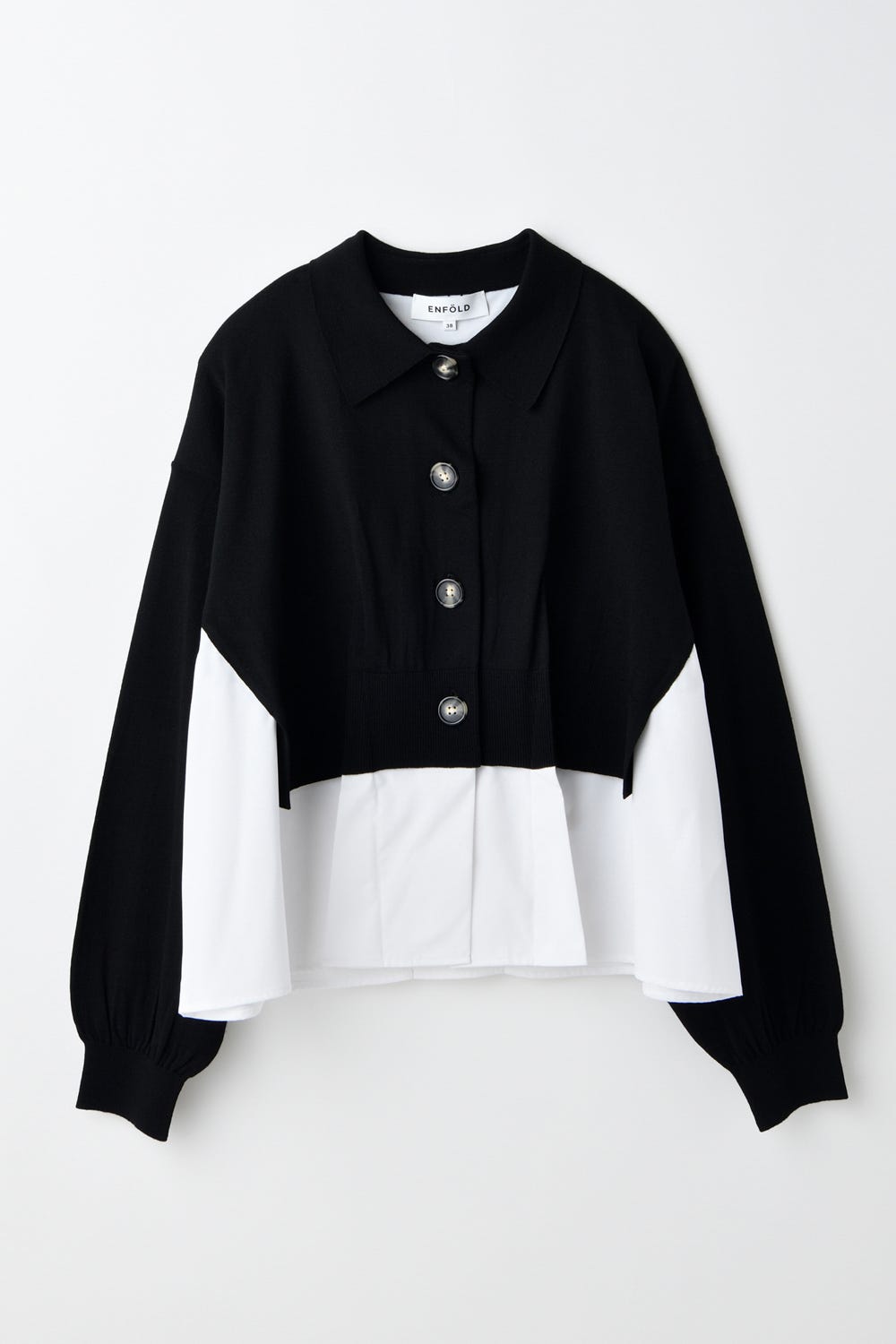 【試着のみ】ENFOLD TWO-WAY BLOUSE CARDIGAN 38 TWO－WAY BLOUSE CARDIGAN