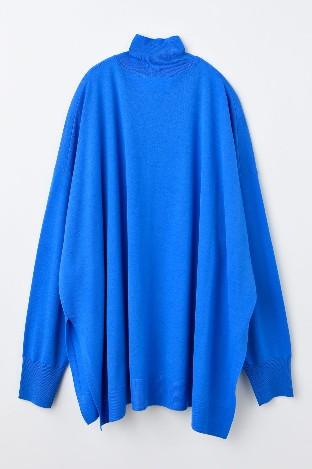 TURTLE-NECK BOX PULLOVER L/BLU 38