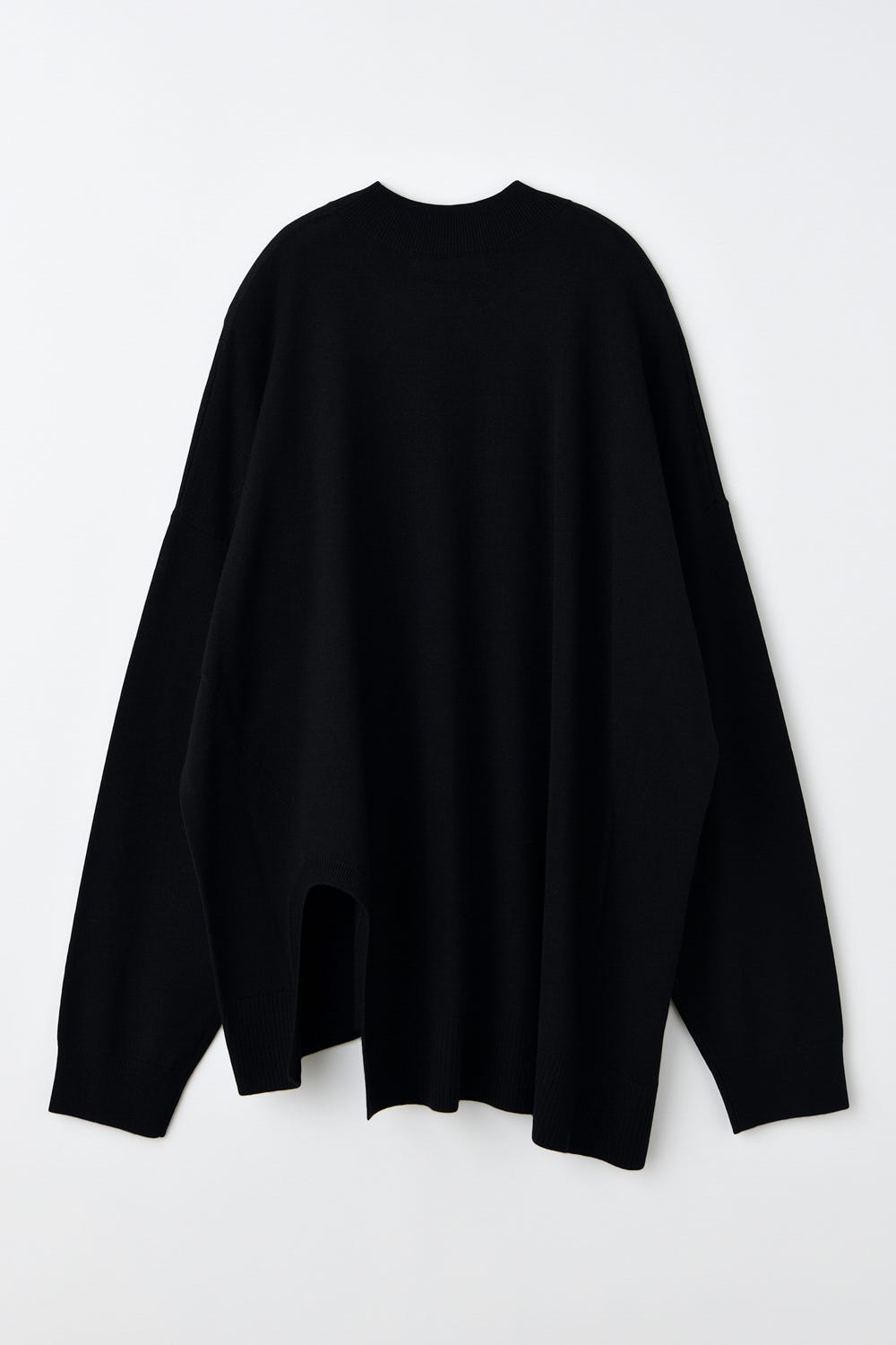 U-SLIT BOX PULLOVER BLK 38