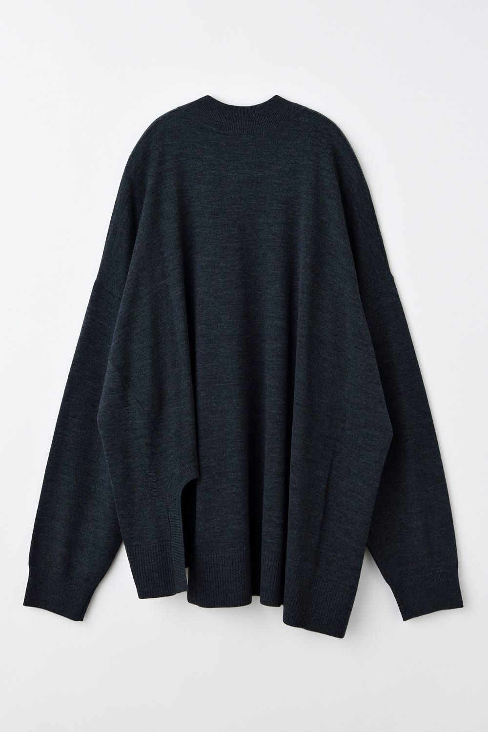 U-SLIT BOX PULLOVER C.GRY 38