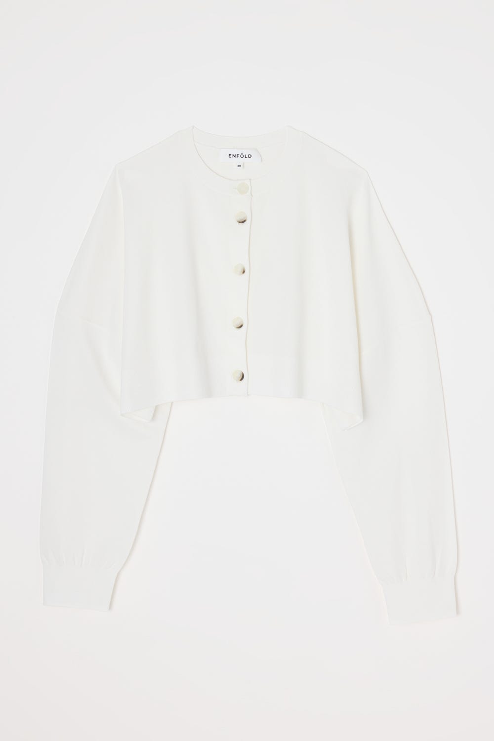 HALF-CIRCLE CARDIGAN｜38｜O/WHT｜KNIT WEAR｜|ENFÖLD OFFICIAL