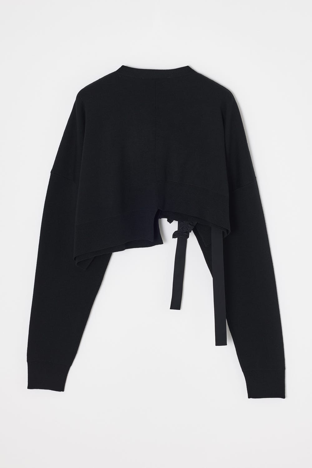 FRILL DECO CARDIGAN BLK 38