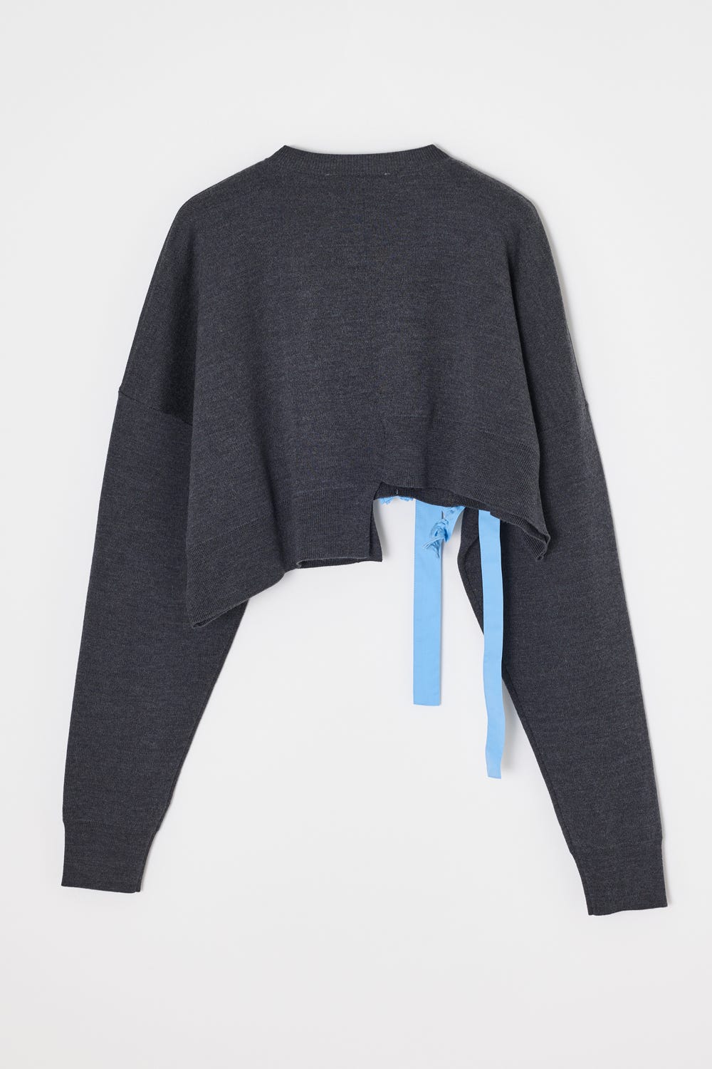 FRILL DECO CARDIGAN C.GRY 38