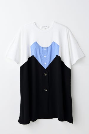 【美品】ENFOLD ビスチェ風デザインTシャツ オーバーサイズ エンフォルド 楽天市場】エンフォルド tシャツの通販