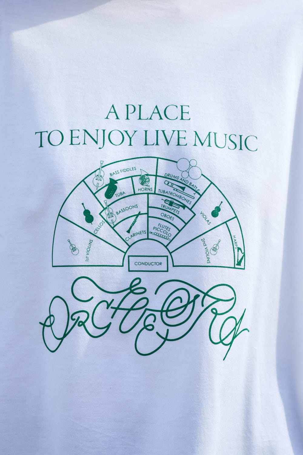 ORCHESTRA T-SHIRT｜38｜WHT｜CUT AND SEWN｜|ENFÖLD OFFICIAL