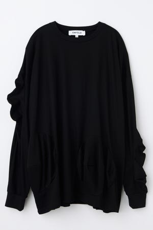 エンフォルド PETAL-HEM T-SHIRT 黒 ENFÖLD OFFICIAL ONLINE STORE | エンフォルド公式通販