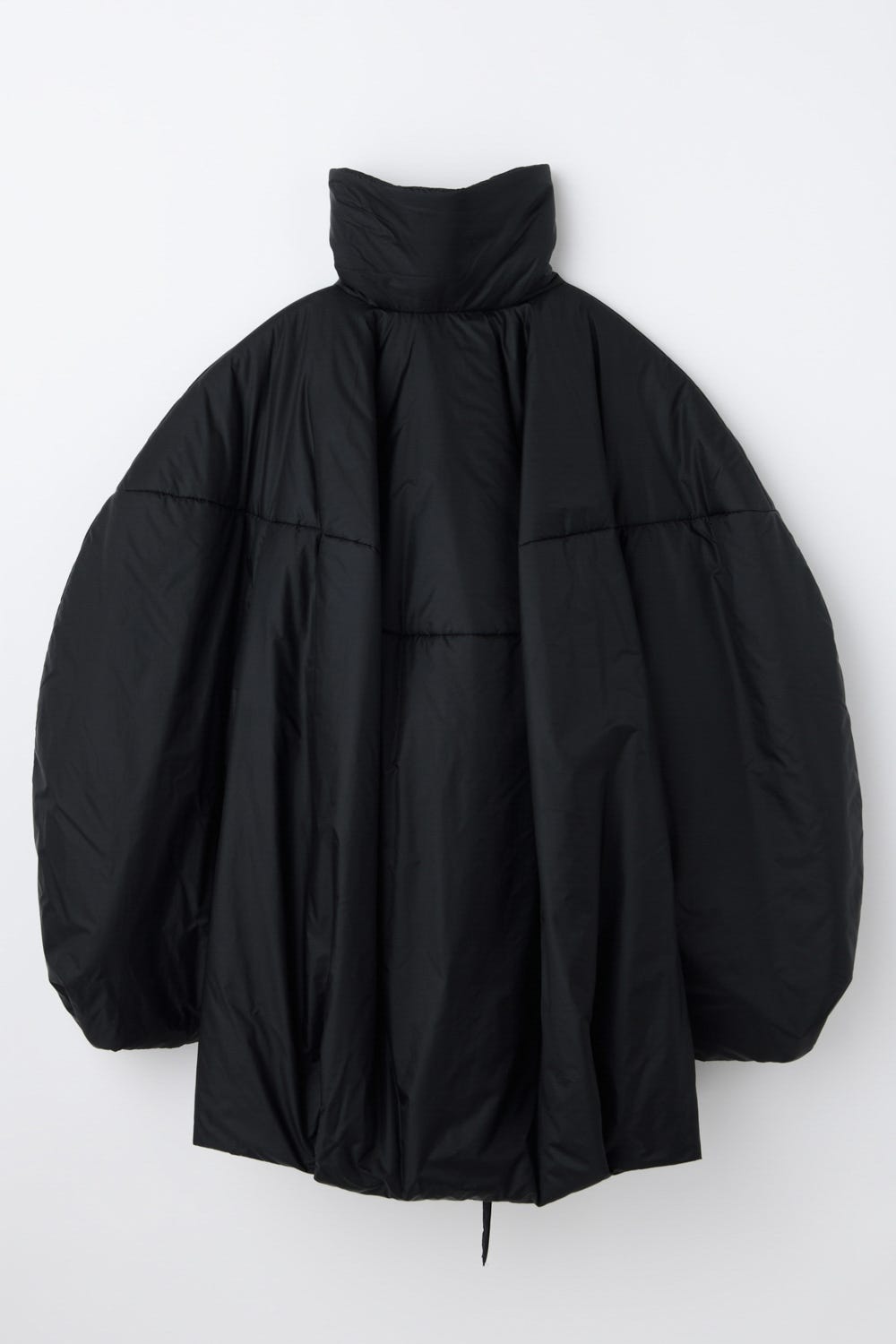 ENFOLD BLOUSON ジャケット　BLK 36 エンフォルドENFOLD ポリシャーリングジップブルゾン 黒36 (K