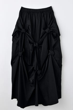 【訳あり】エンフォルド 2024年　VOLUME SKIRT マキシ丈 黒 M 訳あり】エンフォルド 2024年 VOLUME SKIRT マキシ丈 黒 M