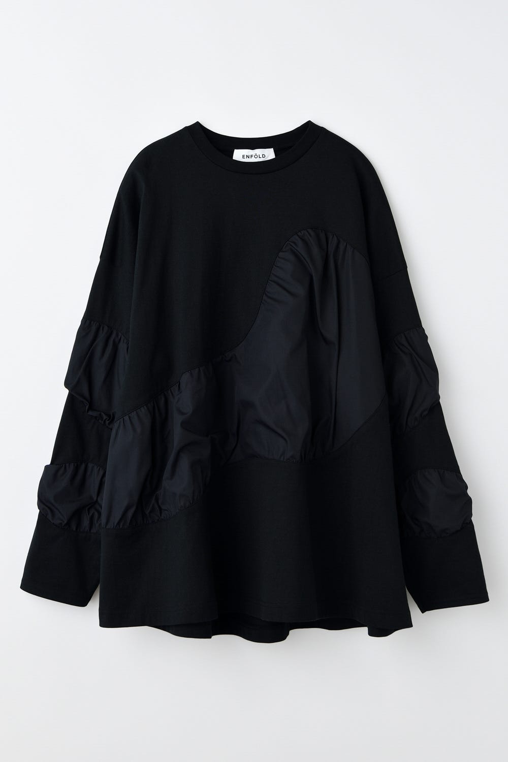 美品　エンフォルド　Half sleeve shirt 黒　38 vectorpremium_170-402506050268