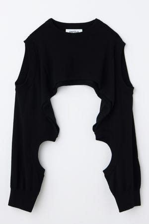 トップス 24SS ENFOLD VOLUME-SLEEVE BASIC SHIRT 38 PUFF-VOLUME LONG-SLEEVE-T-SHIRT｜38｜WHT｜CUT AND SEWN