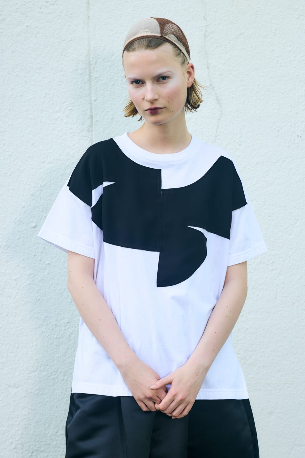 COLLAR DOCKING T-SHIRT｜38｜WHT｜CUT AND SEWN｜|ENFÖLD