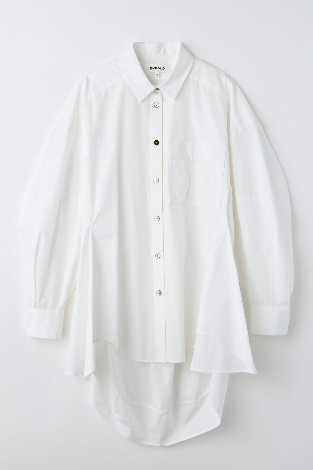 CHAIR-COVER SHIRT｜38｜WHT｜SHIRTS AND BLOUSES｜|ENFÖLD