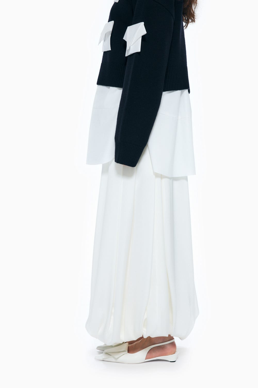 BALLOON-SKIRT WHT 36