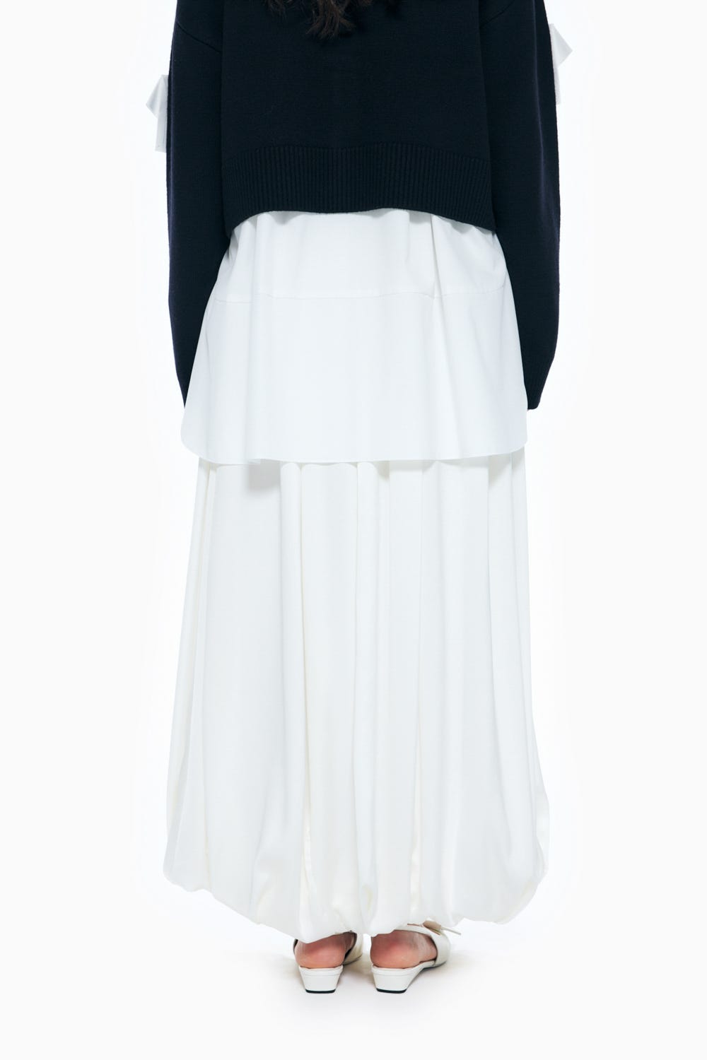 BALLOON-SKIRT WHT 36