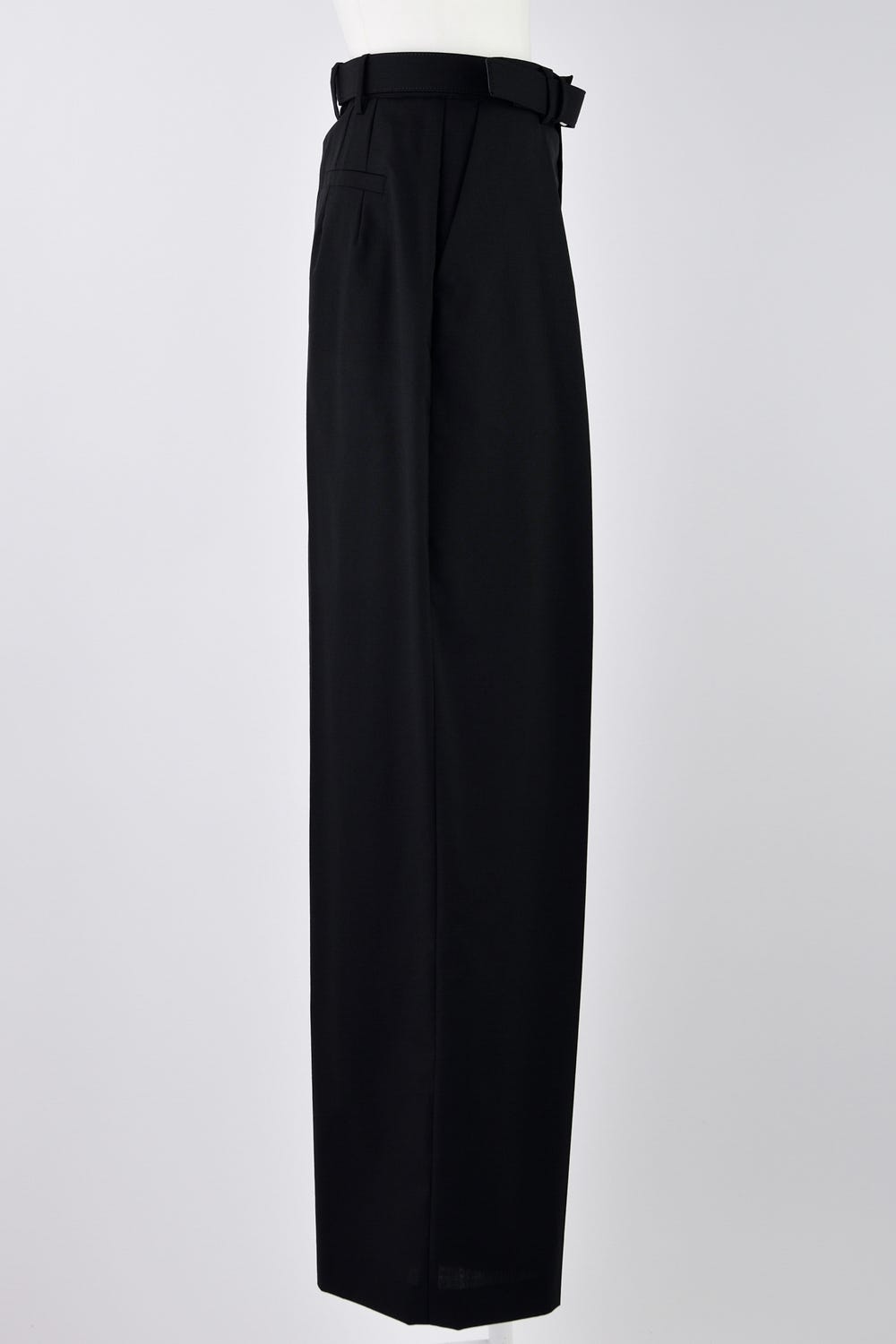 TUCK WIDE TROUSERS BLK 36