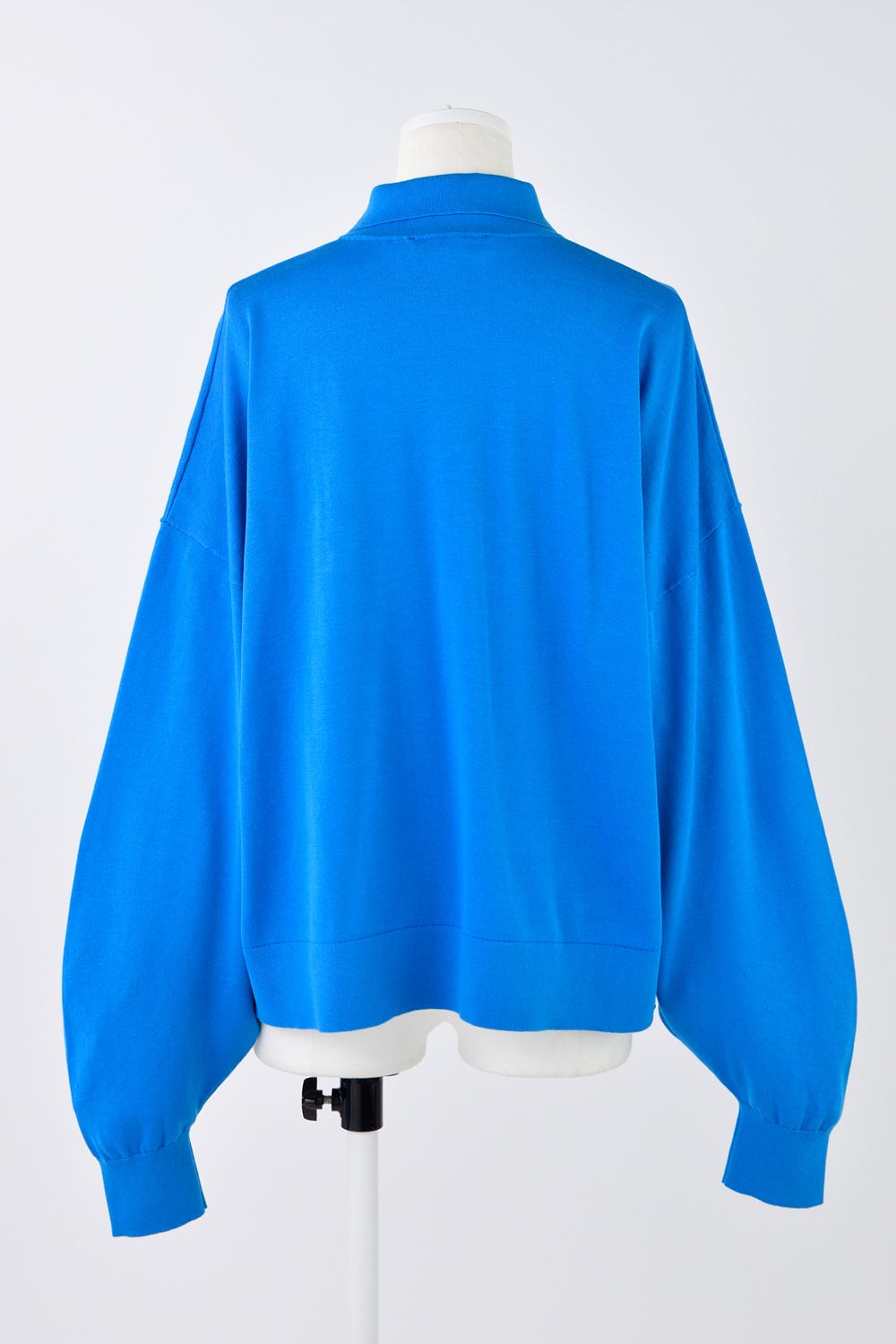 KNIT-WITH-COLLAR  PULLOVER M/BLU 38