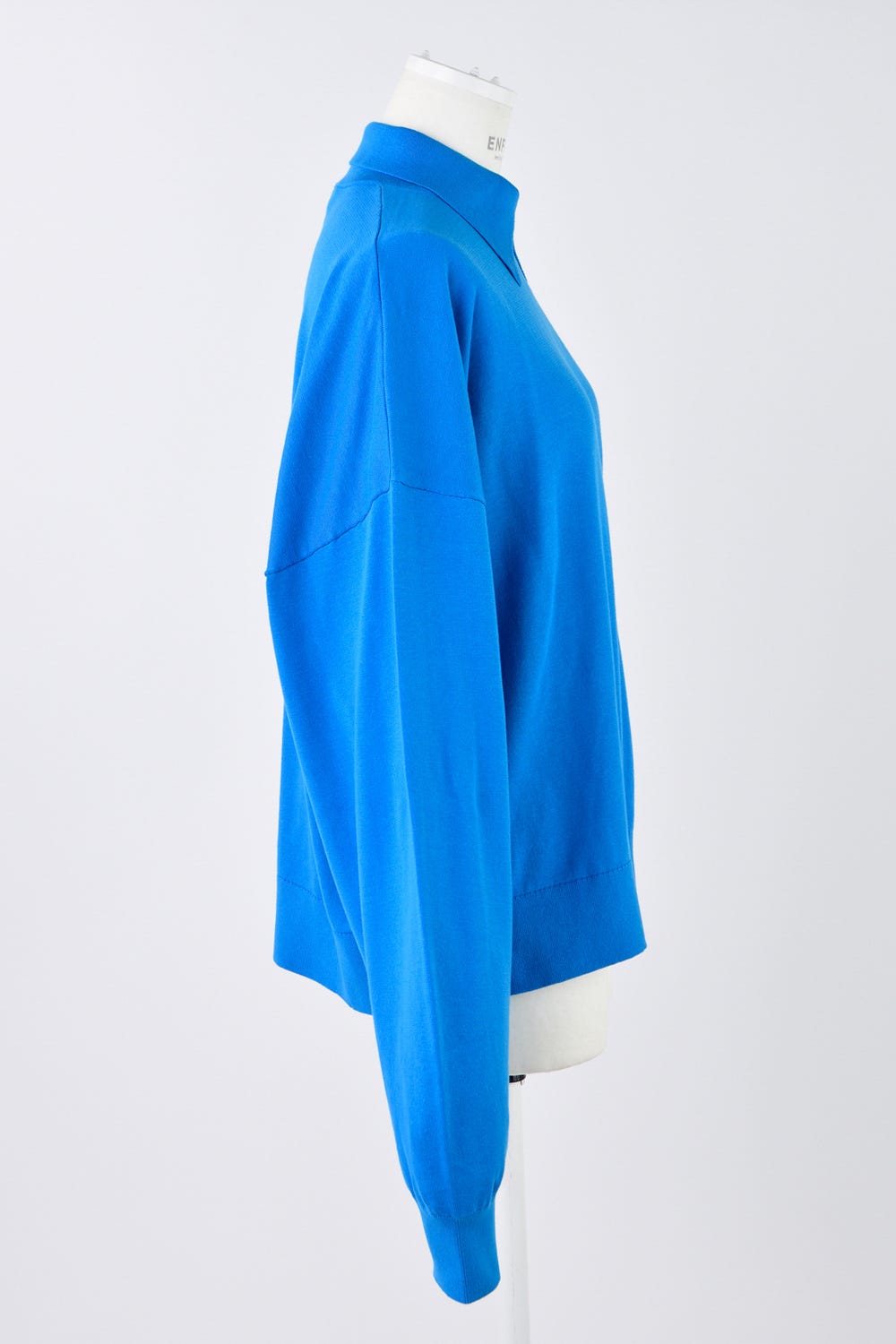 KNIT-WITH-COLLAR  PULLOVER M/BLU 38