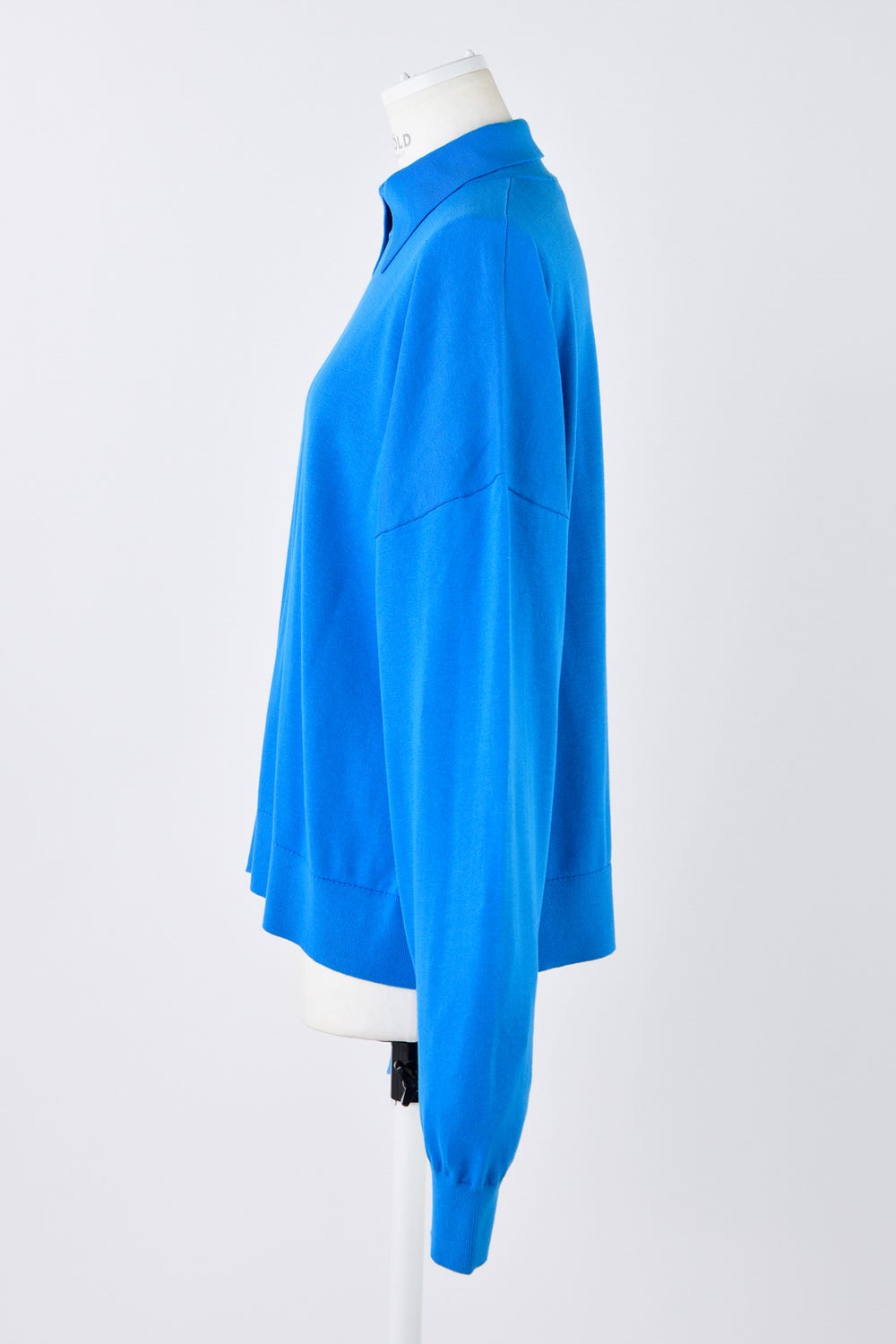 KNIT-WITH-COLLAR  PULLOVER M/BLU 38