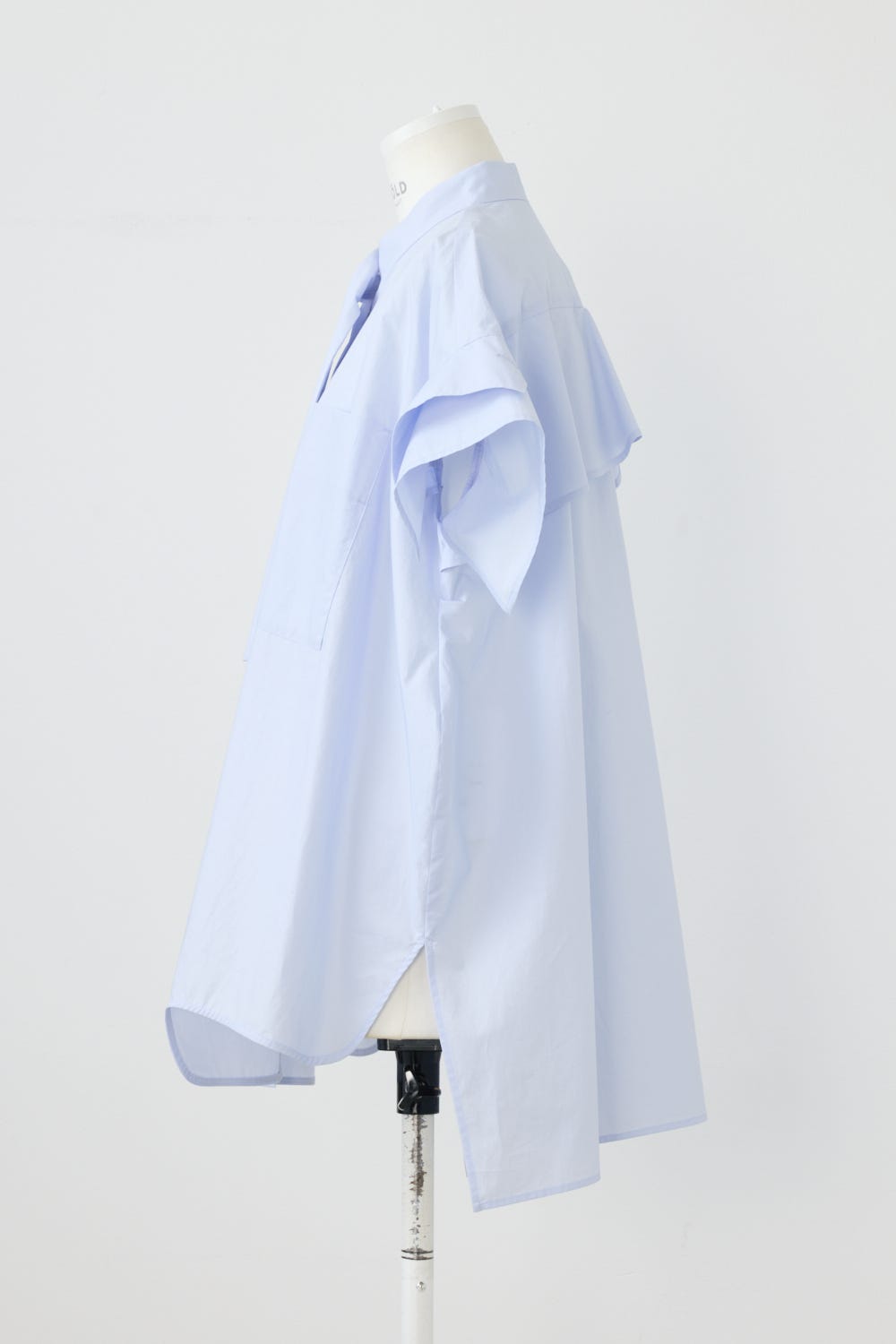 ROLL-UP SLEEVES SHIRT｜38｜L/BLU｜SHIRTS AND BLOUSES