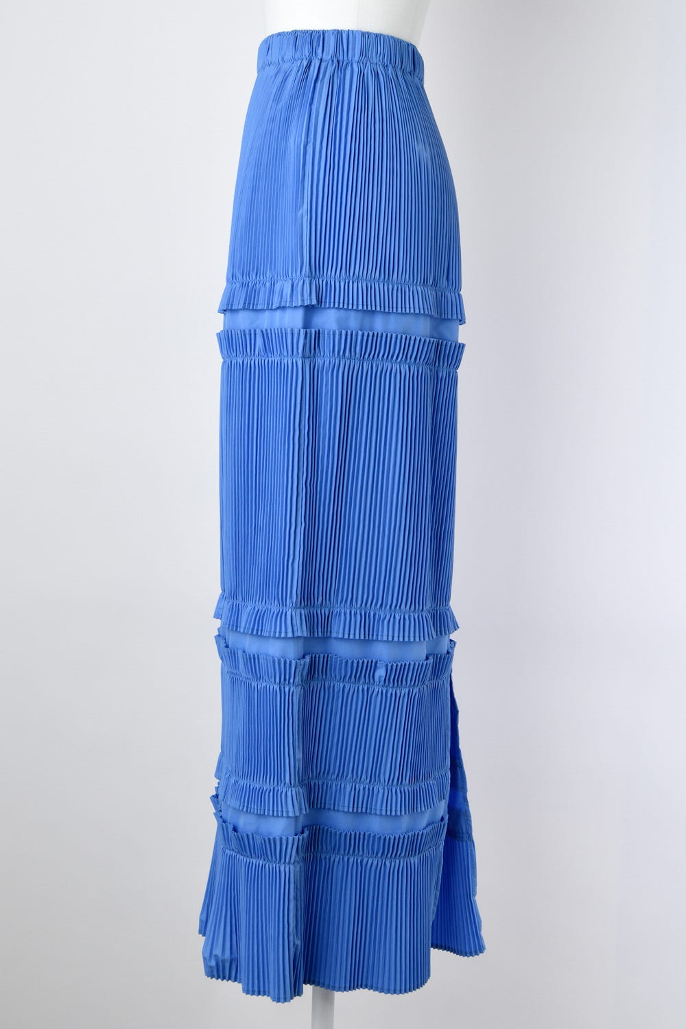 STRAIGHT PLEATS SKIRT SAX 38
