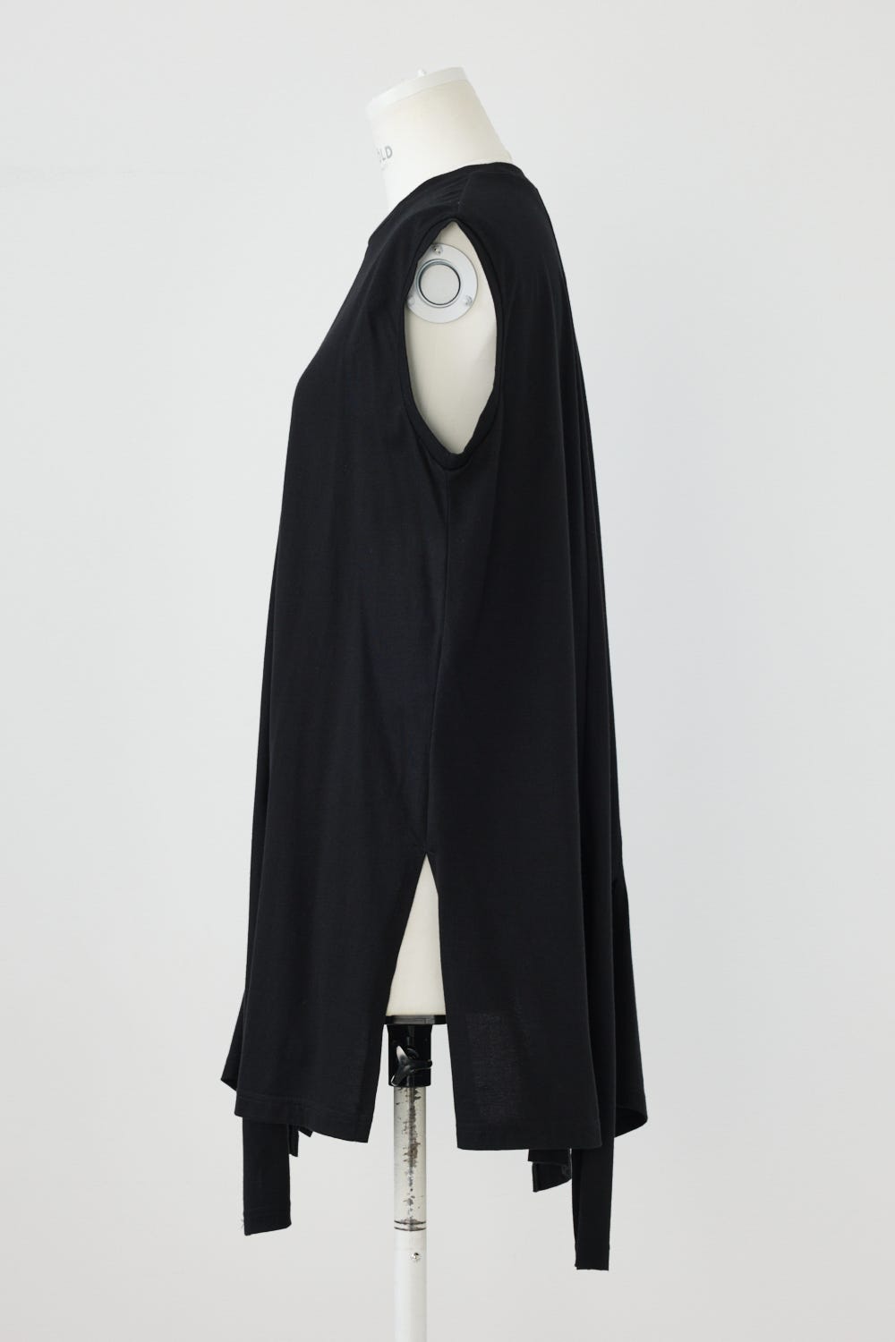 BIAS-SLIT TANK-TOP BLK 38