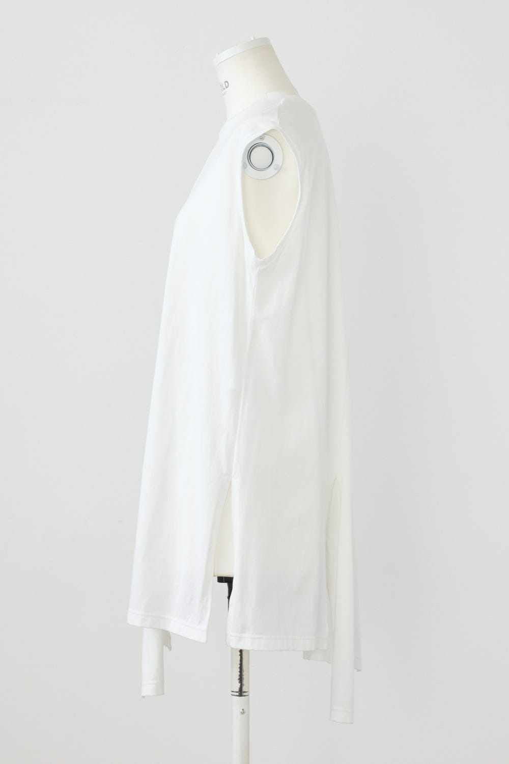 BIAS-SLIT TANK-TOP WHT 38