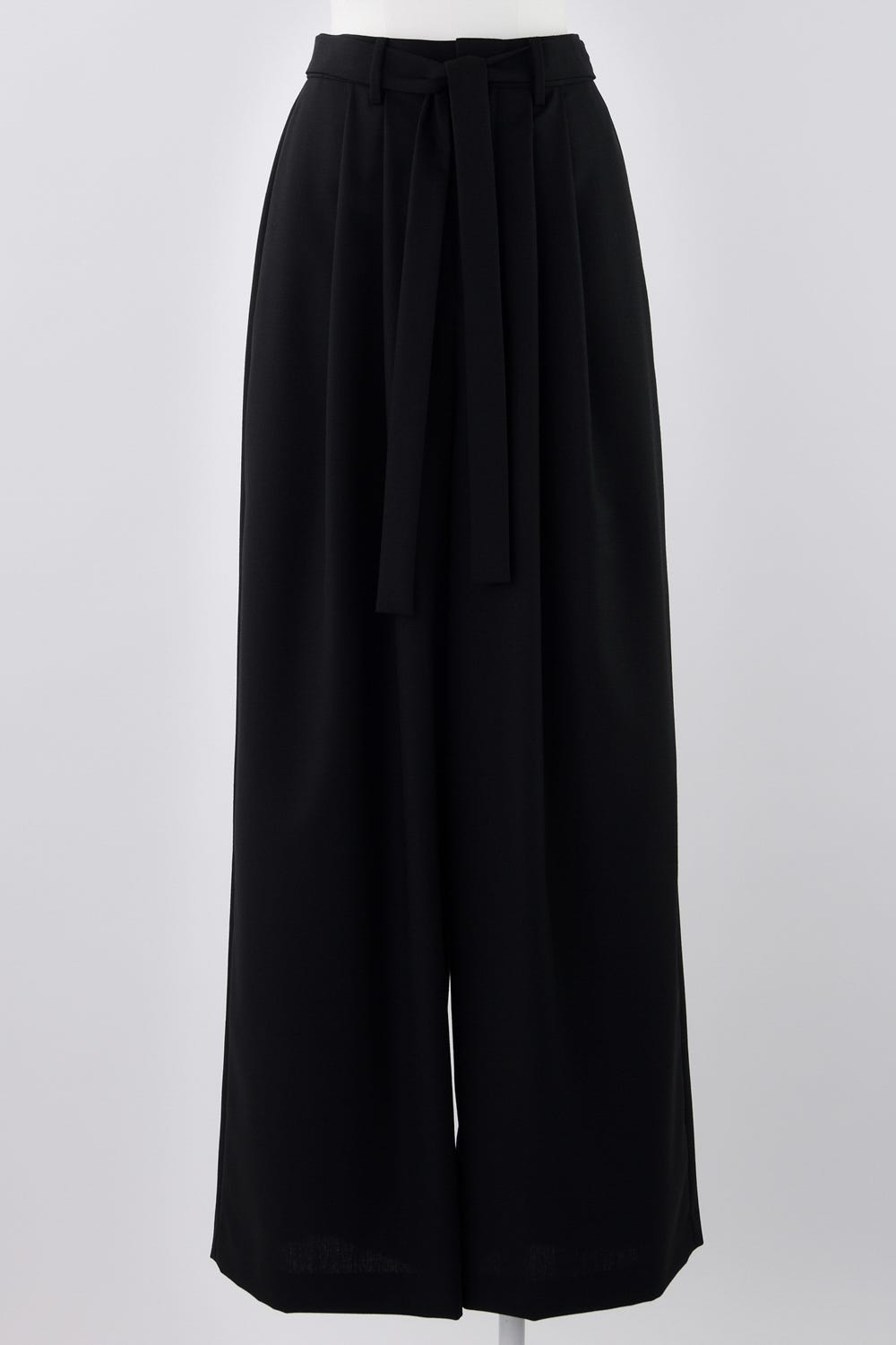TUCK WIDE-PANTS BLK 36