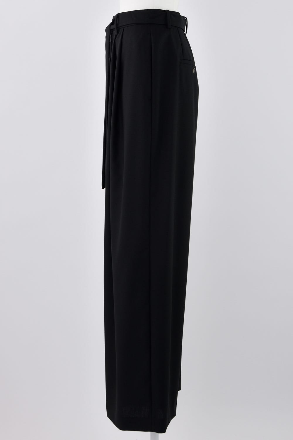 TUCK WIDE-PANTS BLK 36