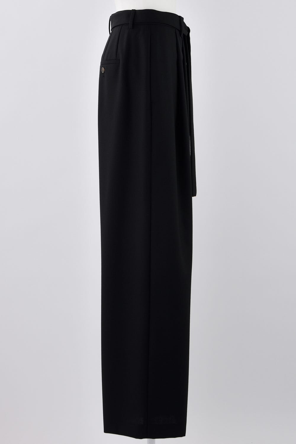 TUCK WIDE-PANTS BLK 36