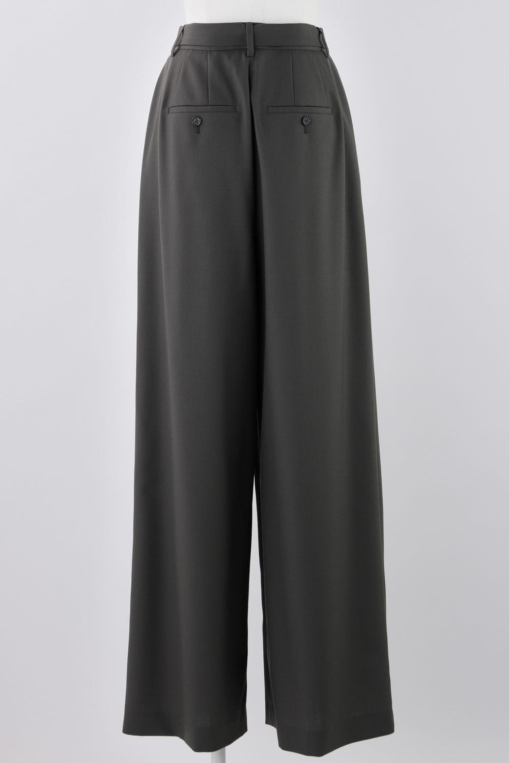 TUCK WIDE-PANTS GRY 36
