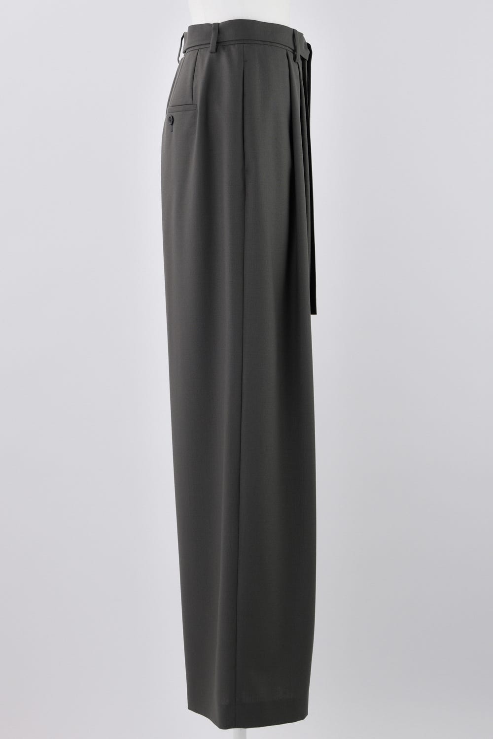 TUCK WIDE-PANTS GRY 36